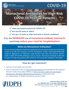 Monoclonal Antibodies for High-Risk COVID-19 Positive Patients Flyer