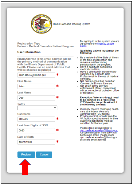 Qualifying Patient Application Instructions 1097